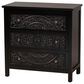 Baxton Studio Yelena 3-Drawer Storage Cabinet in Black, , large