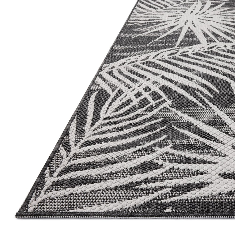 Loloi Easton Ivory and Onyx 2&#39;3&quot; x 3&#39;9&quot; Indoor/Outdoor Area Rug, , large