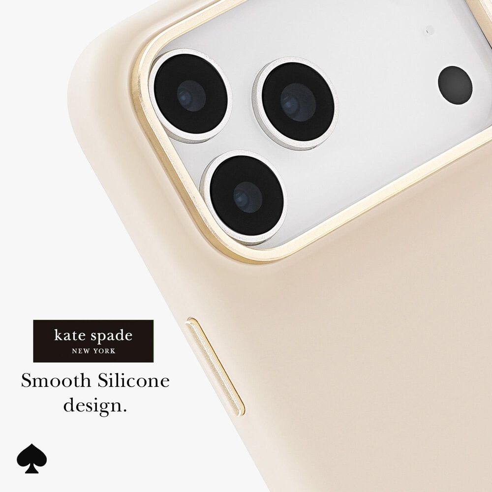 Kate Spade Silicone MagSafe Case for Apple iPhone 17 Pro Max in Icon Perfect Beige, , large