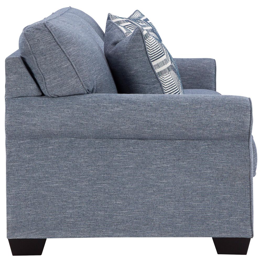 Ashley Carissa Manor Stationary Queen Sofa Sleeper in Denim, , large