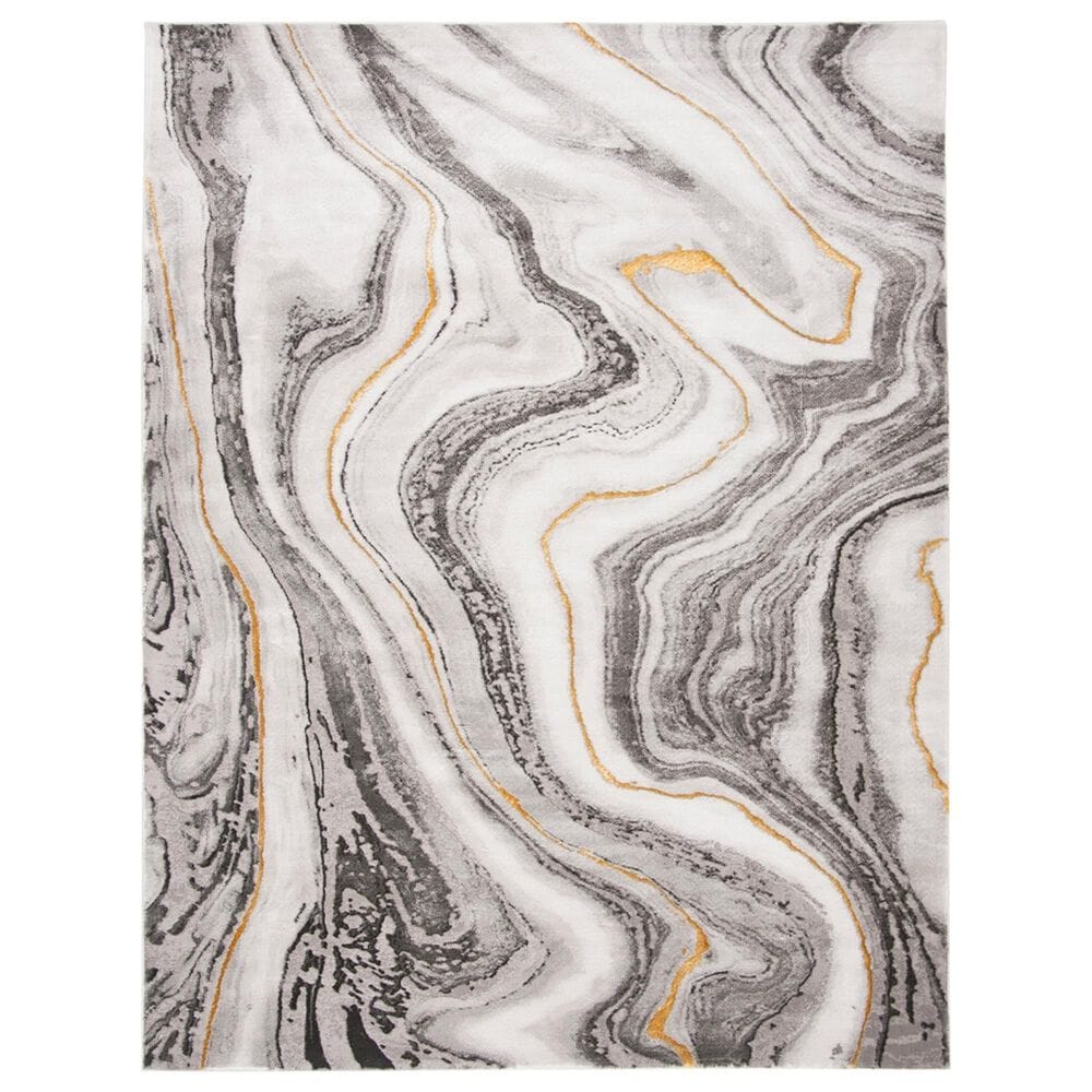 Safavieh Craft 9" x 12" Grey and Gold Area Rug, , large