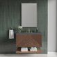 James Martin Vanities Marcello 36" Wall Mounted Single Bathroom Vanity in Chestnut with 3 cm Parisien Bleu Quartz Top and Rectangular Sink, , large
