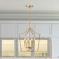 Creative Coop Constance 4-Light Candelabra Chandelier in Brushed Gold, , large