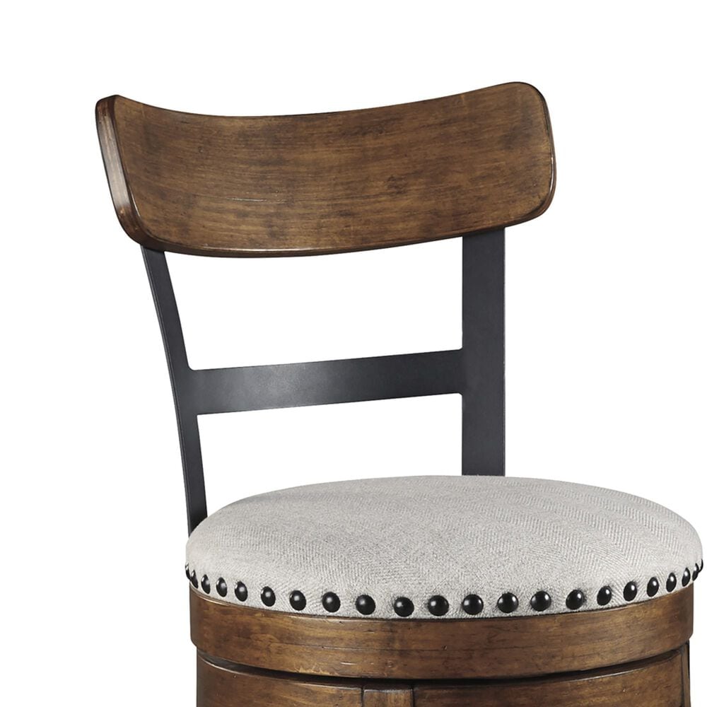 Ashley Valebeck Swivel Bar Stool in Brown and Black, , large