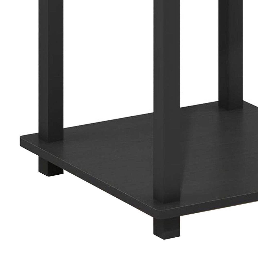 HOMLUX 2-Tier End Table in Americano and Black (Set of 2), , large