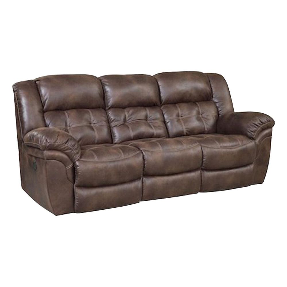 Homestretch Frontier Double Power Reclining Sofa in Chocolate, , large