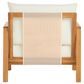 HOMLUX 4-Pieces Outdoor Conversation Set in Beige and Brown, , large