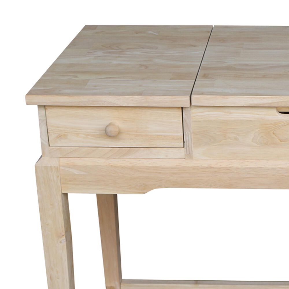 International Concepts Vanity Table In Unfinished Nebraska Furniture Mart