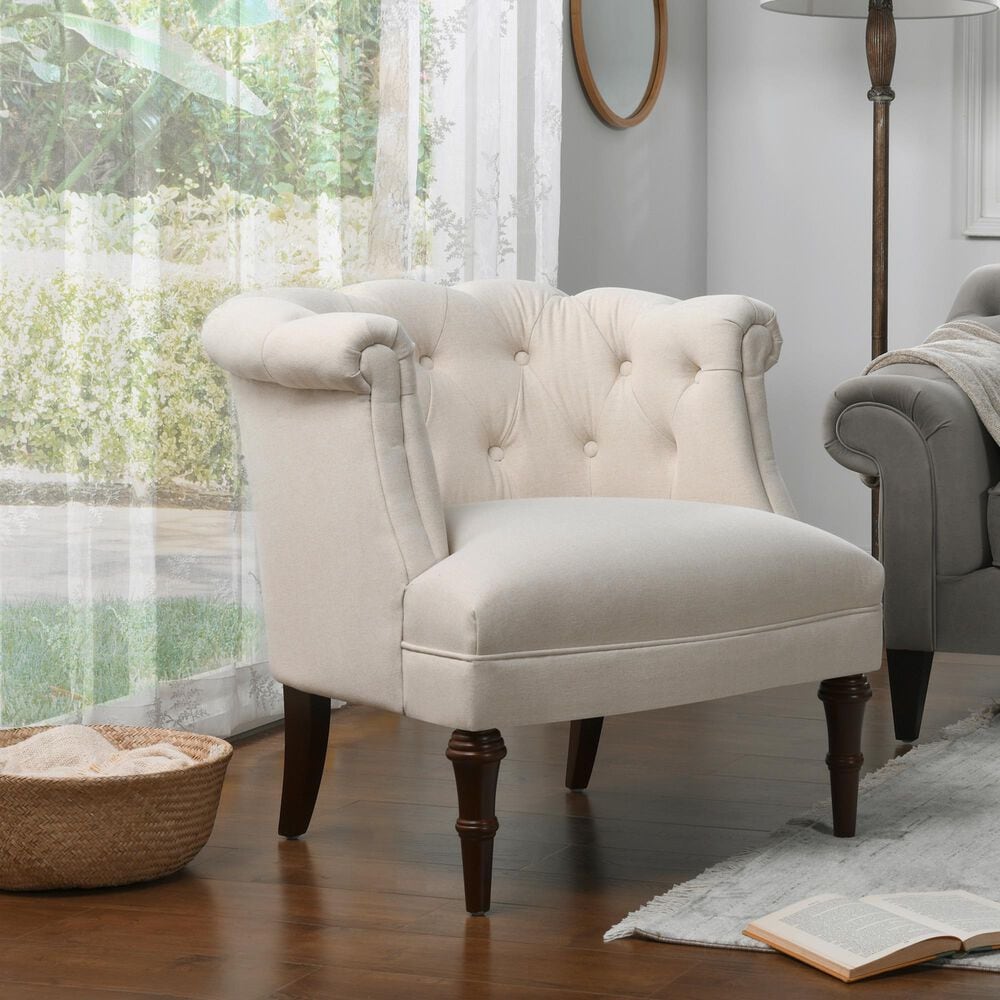 Jennifer Taylor Home Katherine Accent Chair in Sky Neutral Beige, , large