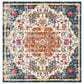 Safavieh Madison MAD447A 5" Square Ivory and Orange Area Rug, , large