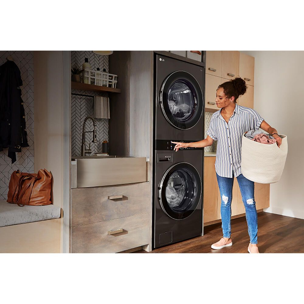 LG WashTower 4.5 Cu. Ft. Washer and 7.4 Cu. Ft. Gas Dryer in Graphite Steel, , large