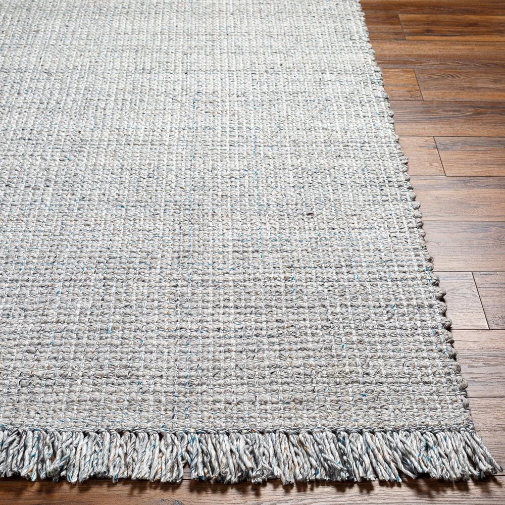 Surya Sara SRU-2303 5&#39; x 7&#39;6&quot;  Light Slate, Charcoal, Brown, Seafoam, Light Grey Area Rug, , large