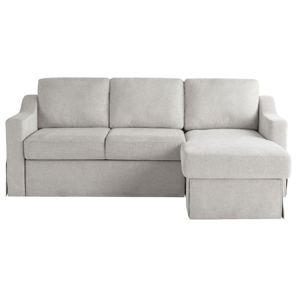 Lifestyle Solutions Haddington Stationary Convertible Sofa with Chaise in Linen, , large