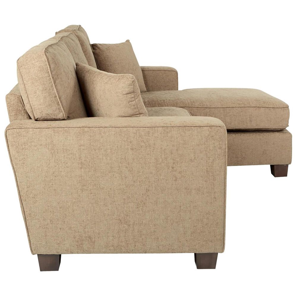 OSP Home Russell Reversible Sectional with Chaise in Brown NFM