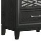 New Heritage Design Obsidian 4-Piece King Bedroom Set in Black, , large