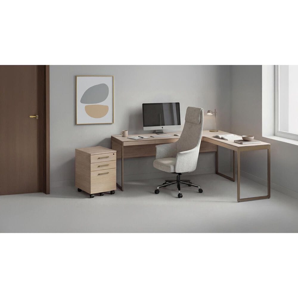 BDI Sequel Studio Mobile File Pedestal in Neo Oak and Bronze, , large