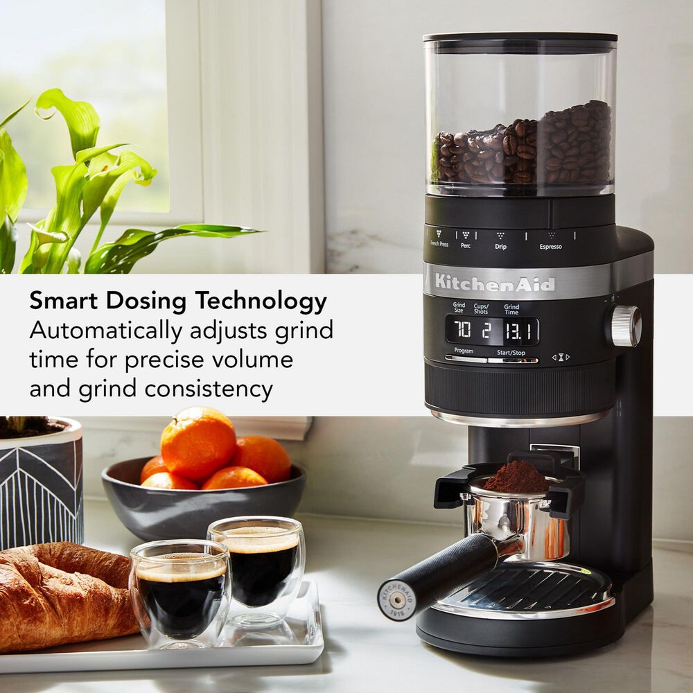 KitchenAid Burr Coffee Grinder in Black Matte, , large
