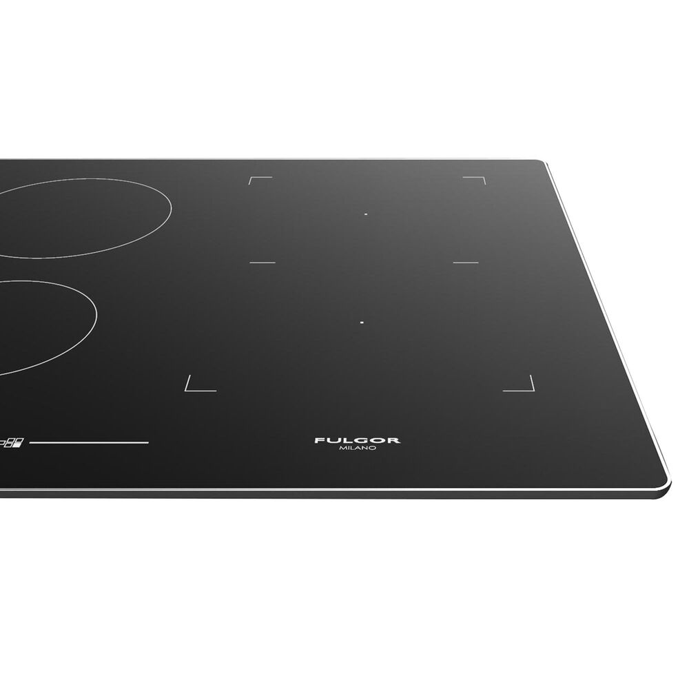 Fulgor Milano 36&quot; Induction Cooktop with Brushed Aluminum Trim in Black, , large