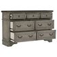 Ashley Lodenbay 7 Drawer Dresser in Antiqued Gray and Walnut Brown, , large