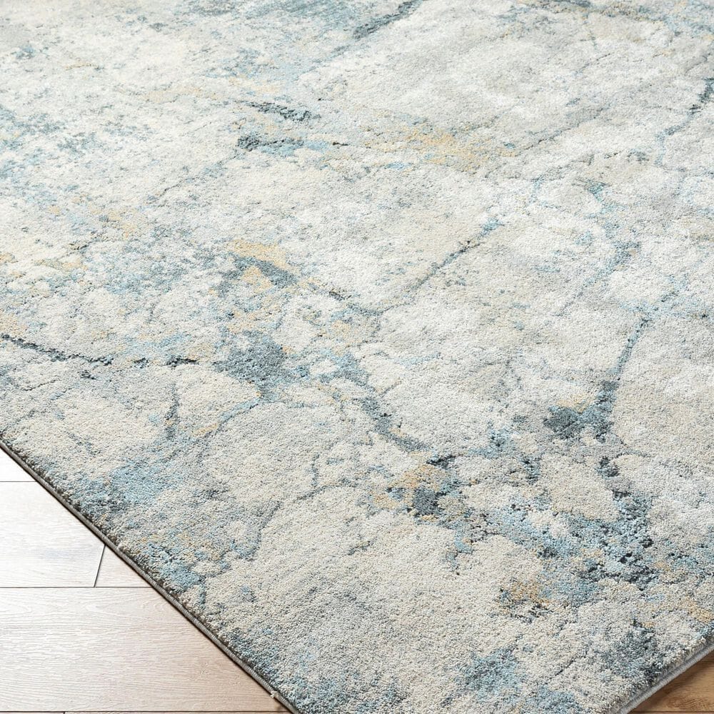 Surya Avellino 10&#39; x 14&#39; Light Beige, Gray, Pale Blue, Tan, Deep Teal and Denim Area Rug, , large
