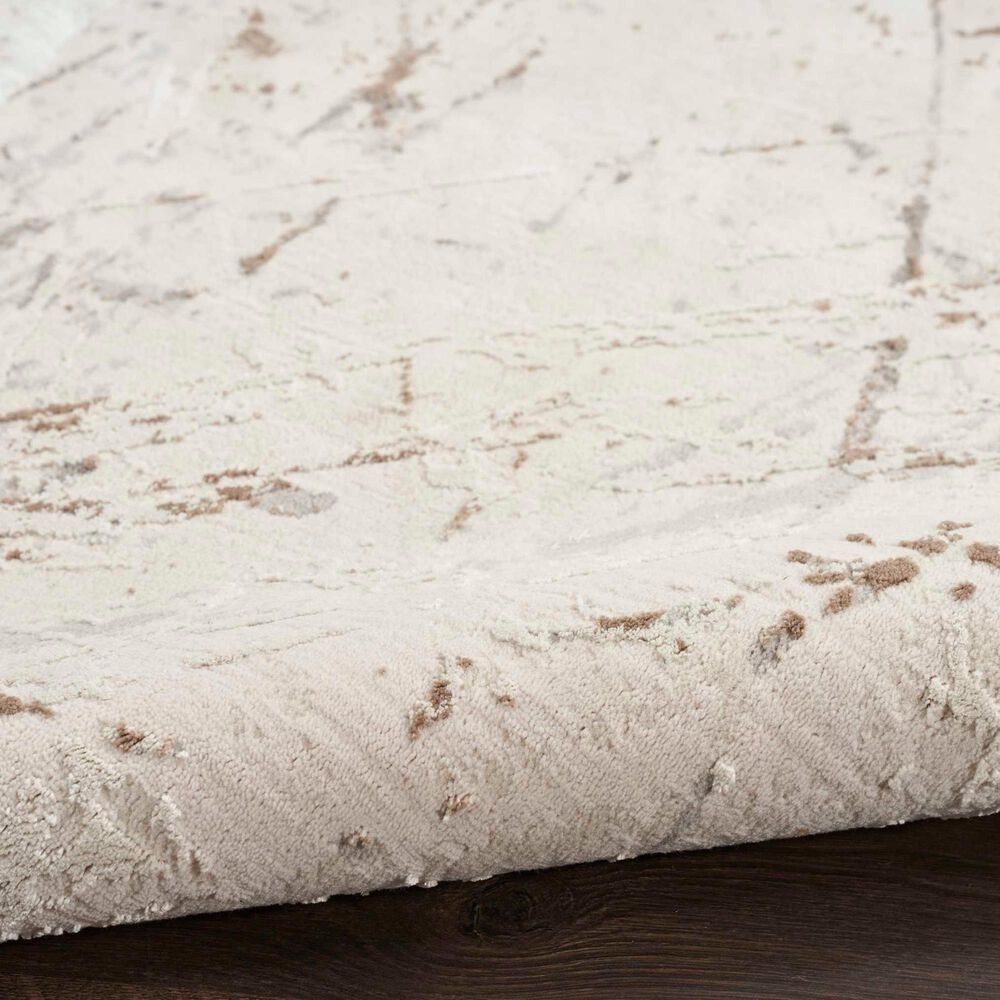 Nourison Desire Cream and Grey 9&#39; x 12&#39; Area Rug, , large