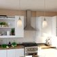 Vaxcel Lighting Milano 1-Light Mini Pendant with Alabaster Glass Shade in Satin Nickel, , large