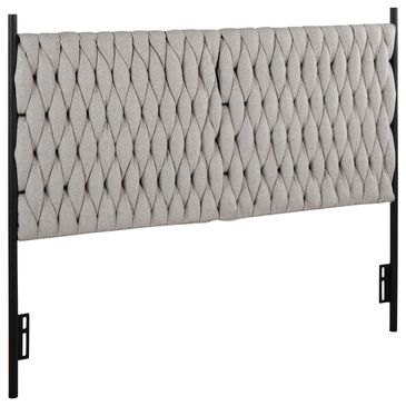 Lumisource Matisse Queen Upholstered Headboard in Cream, , large