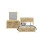 Mayberry Hill Ridgemont 3-Piece Queen Bedroom Set in Natural Brown, , large