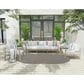 Nourison Courtyard Ivory and Charcoal 5" x 8" Oval Indoor/Outdoor Area Rug, , large
