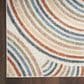 Nourison Astra Machine Washable 2"2" x 10" Ivory and Multicolor Runner, , large