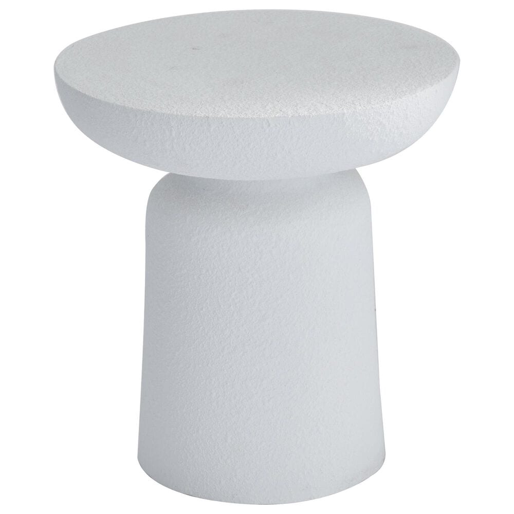 Maple and Jade Outdoor End Table in White, , large