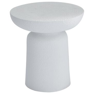 Maple and Jade Outdoor End Table in White, , large