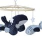 Lambs & Ivy Bubbles and Squirt Musical Baby Crib Mobile in Blue, , large