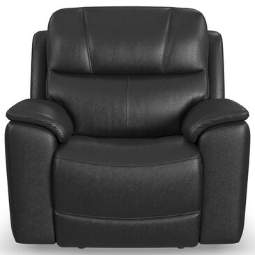 Flexsteel Crew Power Recliner with Power Headrest and Lumbar in Raven, , large