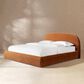 Jennifer Taylor Home Archie Upholstered Platform Bed Frame in Burnt Orange, , large