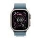 Apple Watch Ultra 3 (GPS+Cellular) 49mm Titanium Case with Light Blue Alpine Loop - Large - Natural - (2025), , large