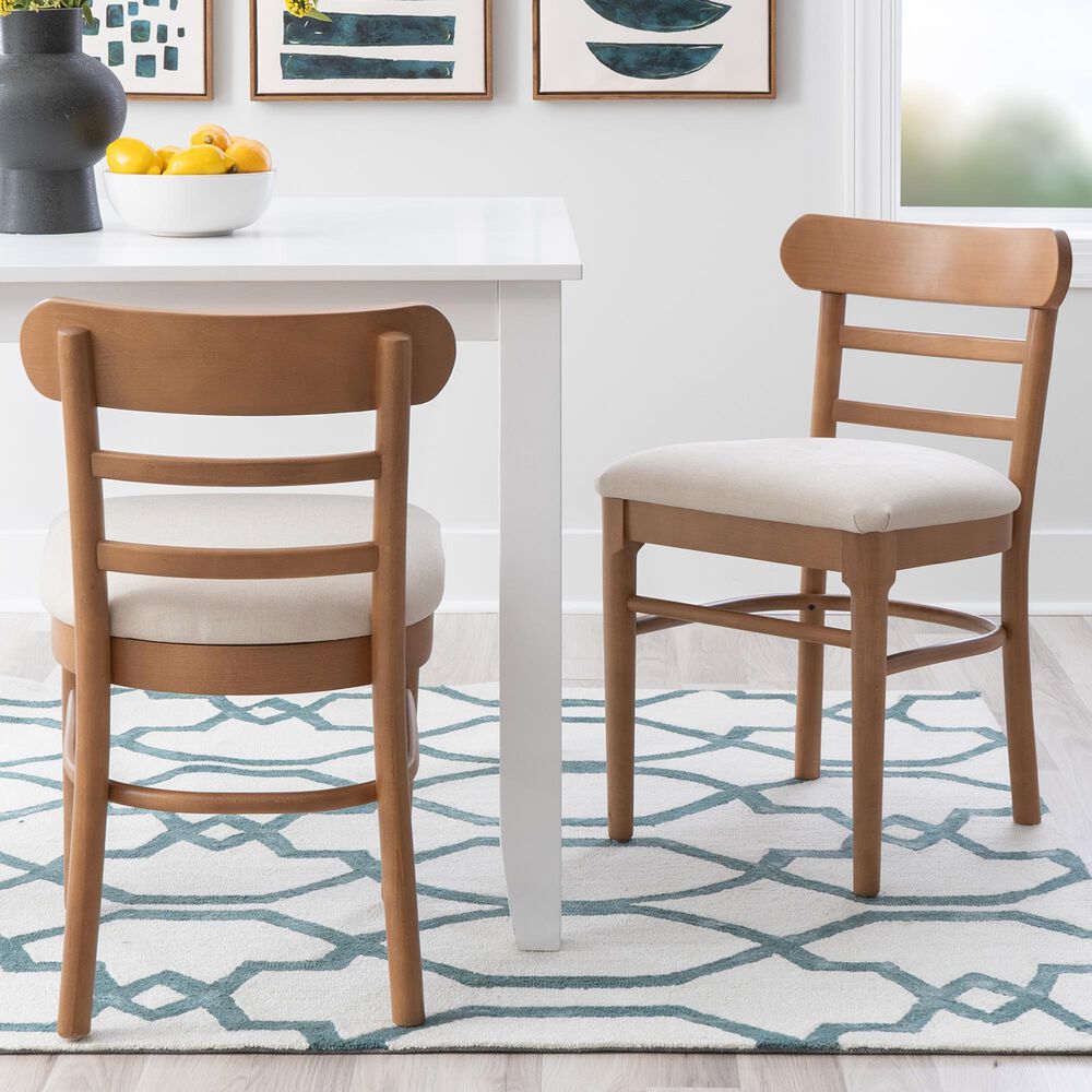 Linon Home Decor Tuttle Side Chair in Brown (Set of 2), , large