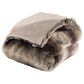Timberlake 60" x 70" Faux Fur Throw Blanket in Gray and Brown, , large