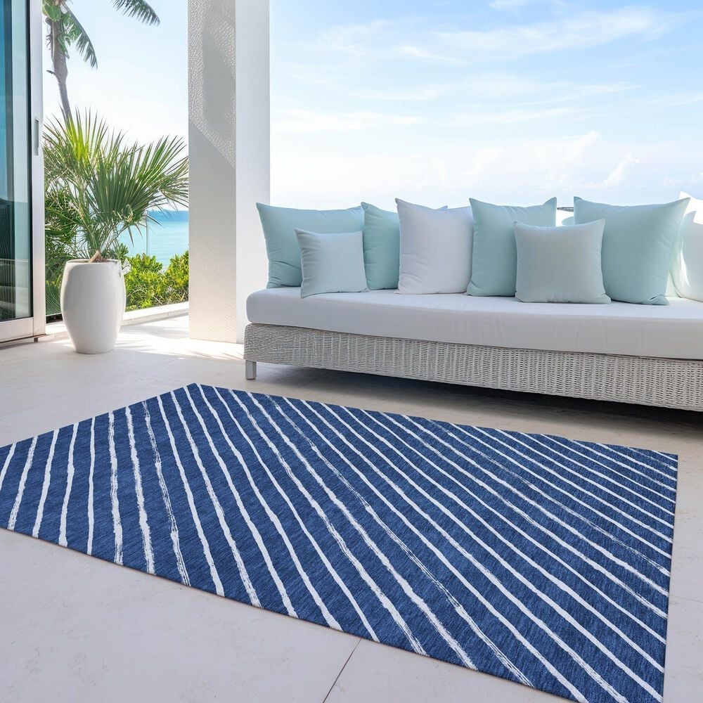 Dalyn Rug Company Wonderland WN27 5&#39; x 7&#39;6&quot; Navy Indoor/Outdoor Area Rug, , large