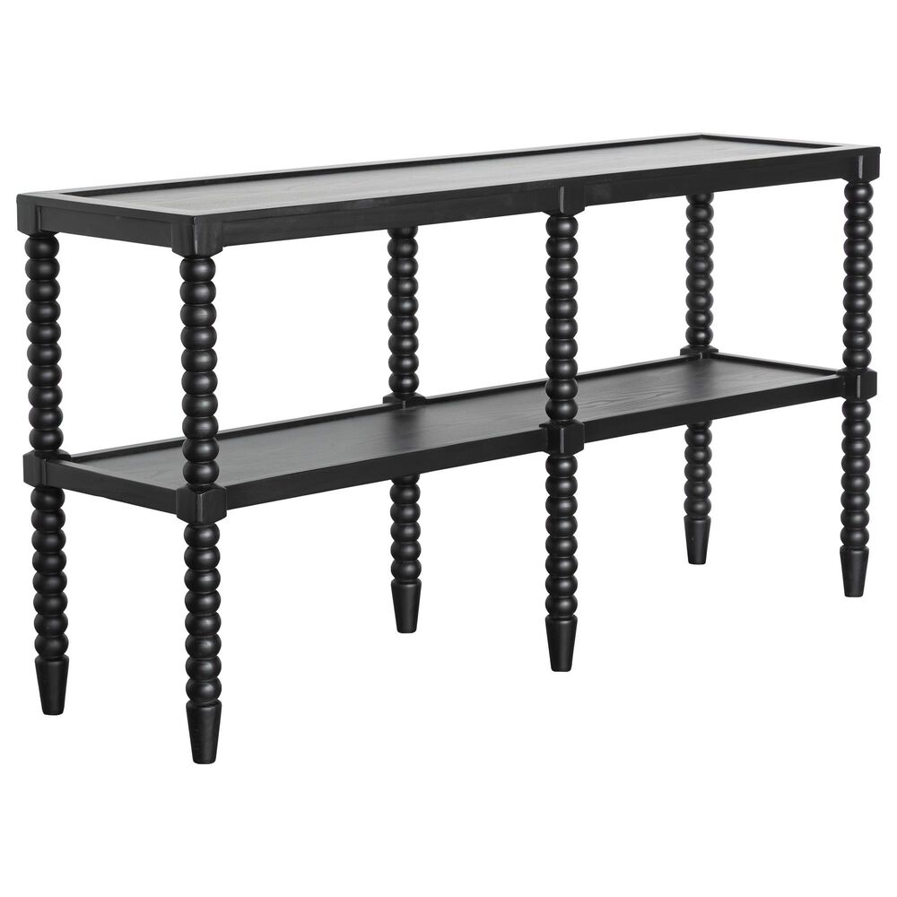 Santa Fe Rustic Bubble Console in Black, , large