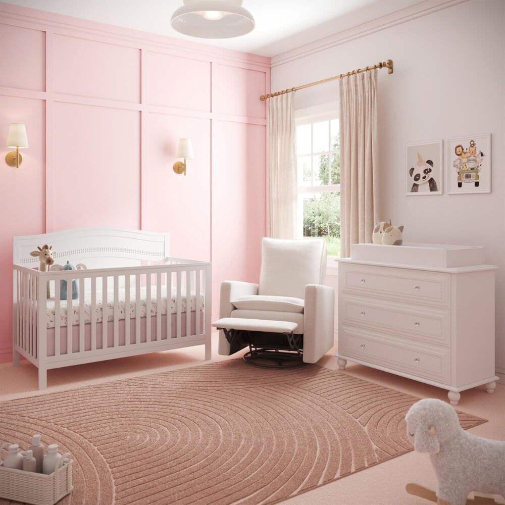 Oxford Baby Briella 3-Drawer Dresser in White, , large