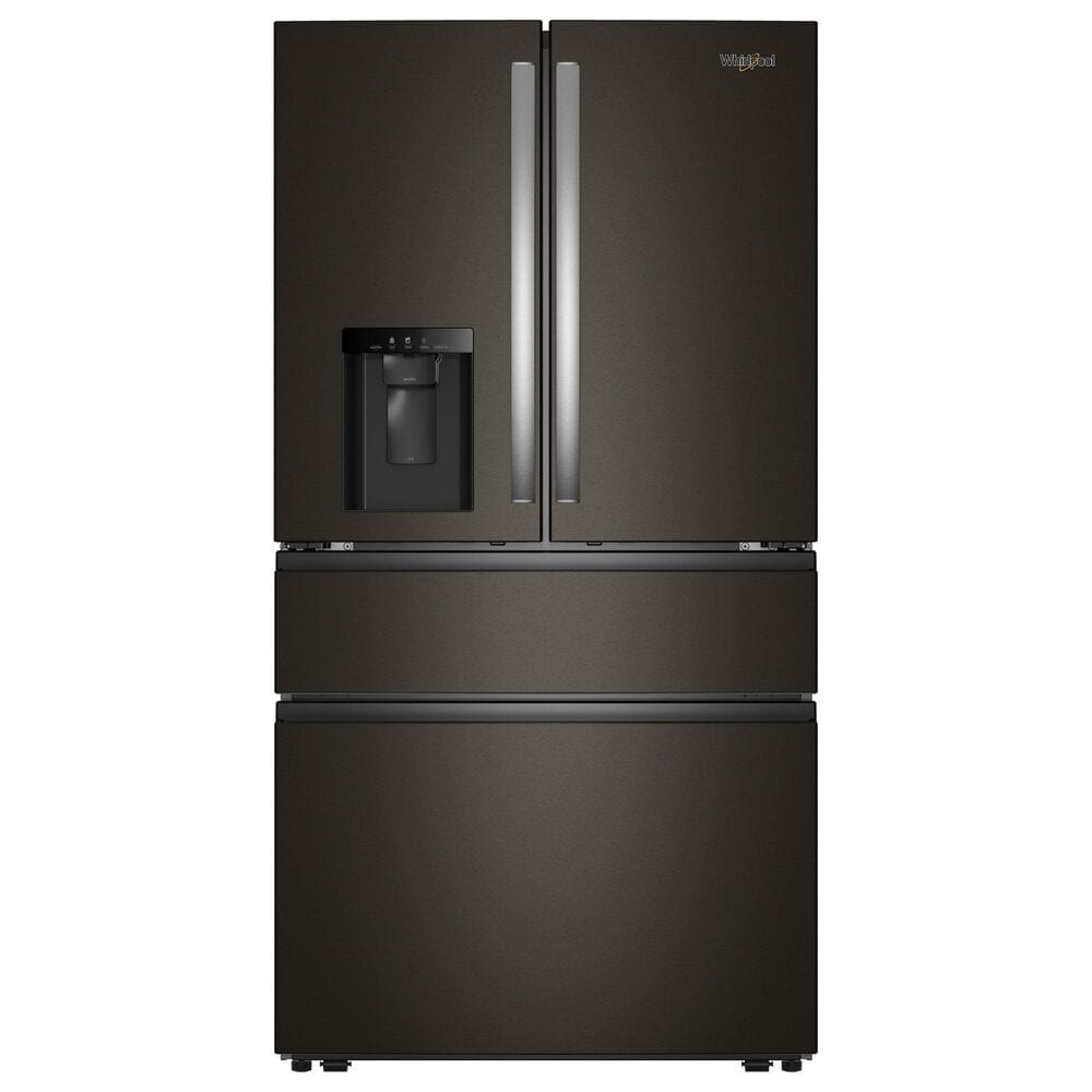 Whirlpool 29 Cu. Ft. French Door Refrigerator with Reach Through Handles in Fingerprint-Resistant Black Stainless Steel, , large