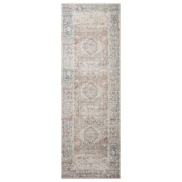 Chris Loves Julia x Loloi Jules 2" x 5" Natural and Ocean Area Rug, , large