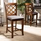 Baxton Studio Aria Counter Height Pub Chair in Walnut Brown (Set of 2), , large