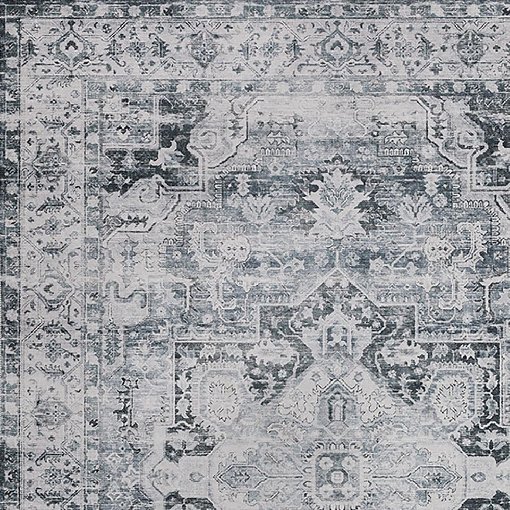 Oriental Weavers Charleston Abstract 2&#39; x 8&#39; Charcoal Runner, , large