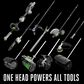 EGO Power+ Multi-Head System Carbon Fiber Snow Shovel Attachment in Black and Gray, , large