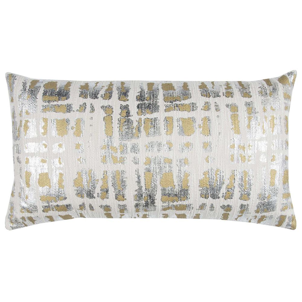 Rizzy Home Donny Osmond 14" x 26" Down Pillow in Gold and Silver, , large