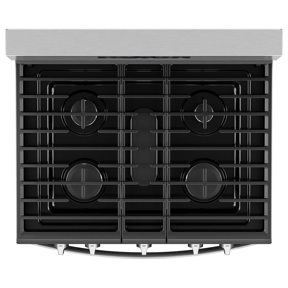 Maytag 30-in 5 Burners 5-cu ft Self-cleaning Air Fry Freestanding Natural Gas  Range (Fingerprint Resistant Stainless Steel) in the Single Oven Gas Ranges  department at