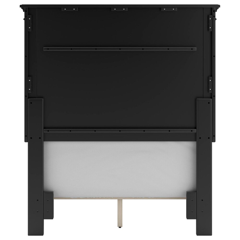 Ashley Lanolee Twin Panel Bed in Black, , large