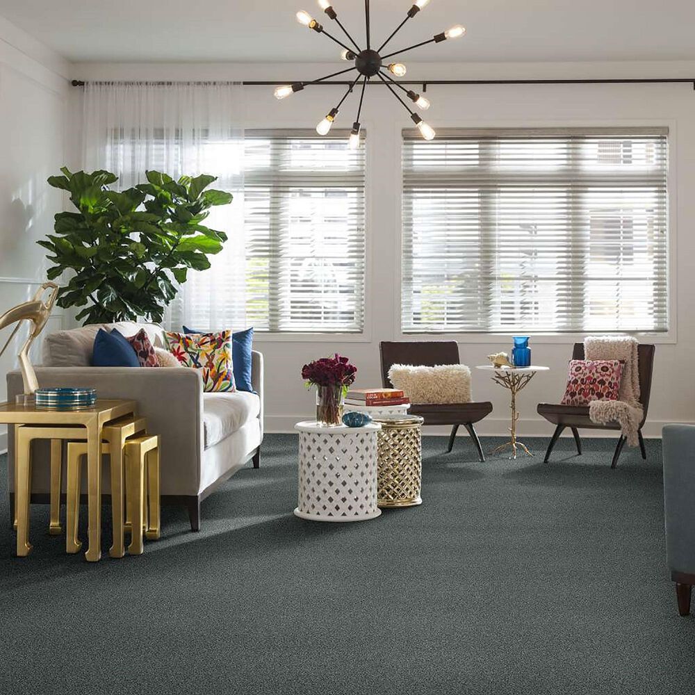 Shaw Find Your Comfort TT Blue Carpet in Cottage Garden, , large